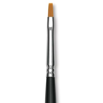 Open in modal - Utrecht Synthetic Sablette Brush - Long Handle, Bright, Size 2, close-up
