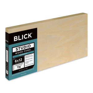 Blick Studio Artists' Wood Panel - Flat Cradle, 6" x 12", 7/8" Cradle
