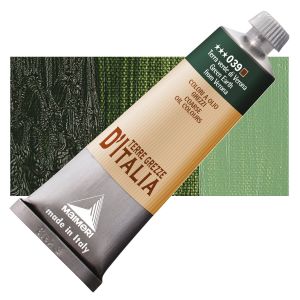 Maimeri Italian Natural Earth Oil Color - Green Earth from Verona, 60 ml tube