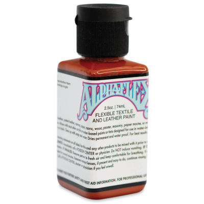 Alpha6 AlphaFlex Textile and Leather Paint - Burnt Orange, 74 ml, Bottle