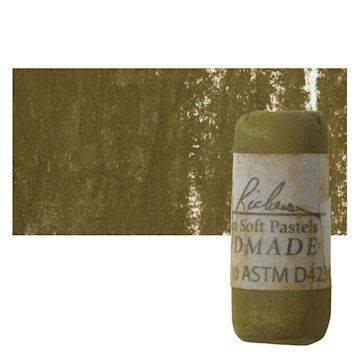 Open in modal - Richeson Soft Handrolled Pastel - Earth Brown EB42, pastel and swatch