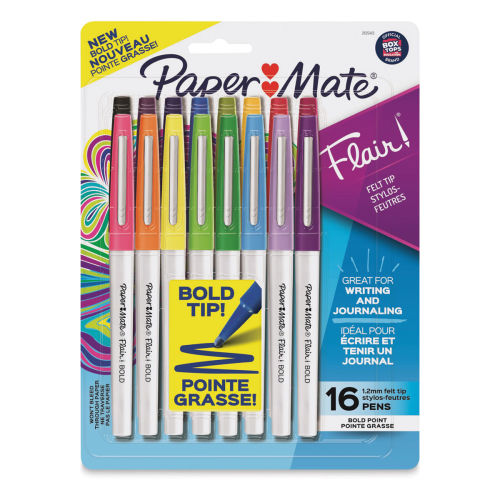 Paper Mate Flair Sky Blue Felt Tip Pen Medium, Original