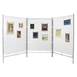 Flourish Zig Zag MeshPanels Three-Panel Display Walls | BLICK Art Materials