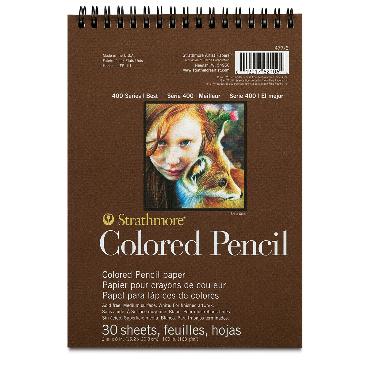 Strathmore 400 Series 9x12 Sketch Pad Set, 36 Colored Pencils