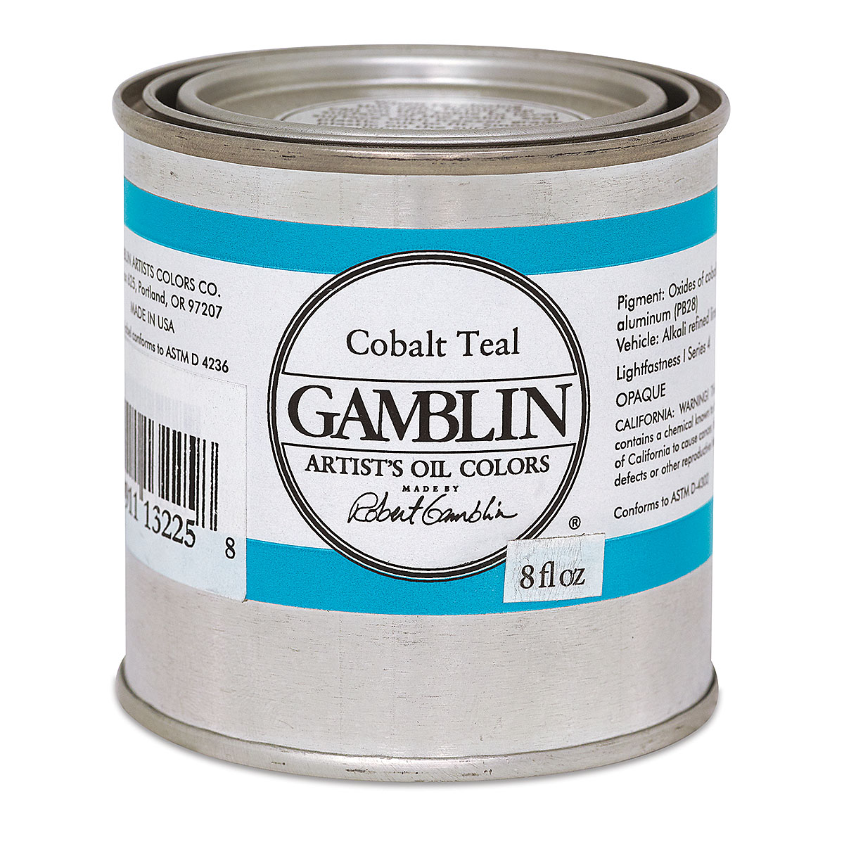 Gamblin Artist's Oil Colors 150ml Cobalt Teal
