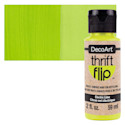 DecoArt Thrift Flip Multi-Surface Paint - Electric Lime, 2 oz