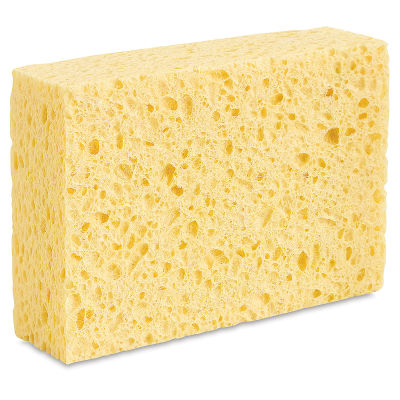 Commercial Cellulose Sponge - left angle view of sponge
