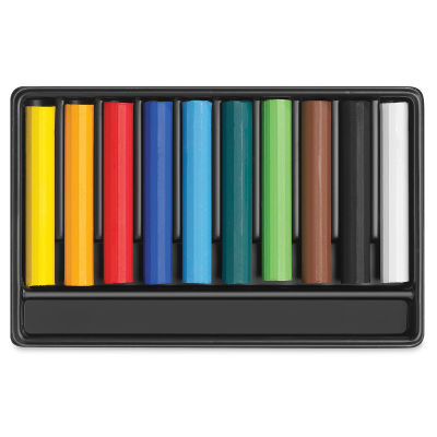 Caran d'Ache Swisscolor Wax Pastels - Set of 10 (set contents)
