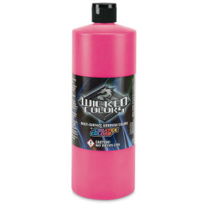 Createx Wicked Colors Airbrush Color - 32 oz, Fluorescent Pink