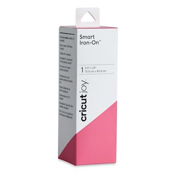 Open in modal - Cricut Joy Smart Iron-On - Pink, 5-1/2" x 24", Roll (In packaging)