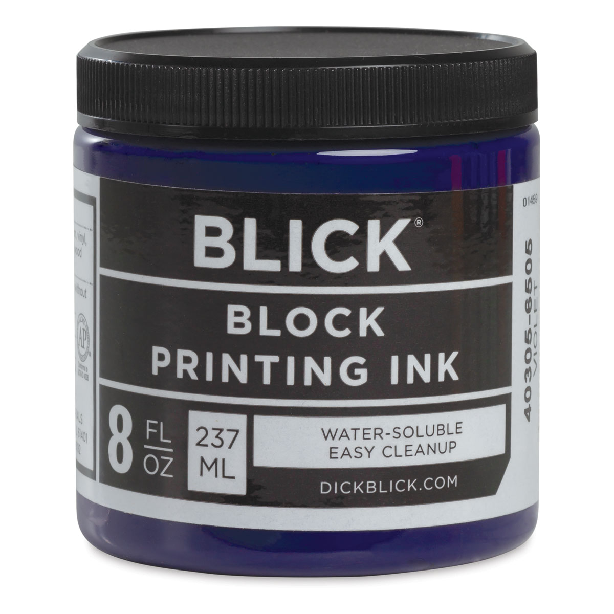 Blick Water-Soluble Block Printing Ink - Black, 8 oz Jar