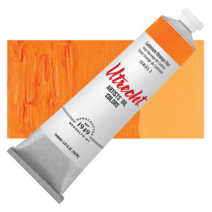 Utrecht Artists' Oil Paint - Cadmium Orange Hue, 150 ml, Tube with Swatch