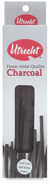 Vine Charcoal, Pack of 24 Sticks 