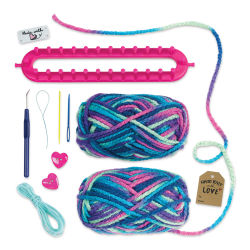 Faber-Castell Creativity for Kids Quick Knit Button Scarf Kit (Kit contents)