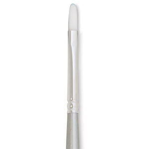 Silver Brush Silverwhite Synthetic Brush - Filbert, Long Handle, Size 0