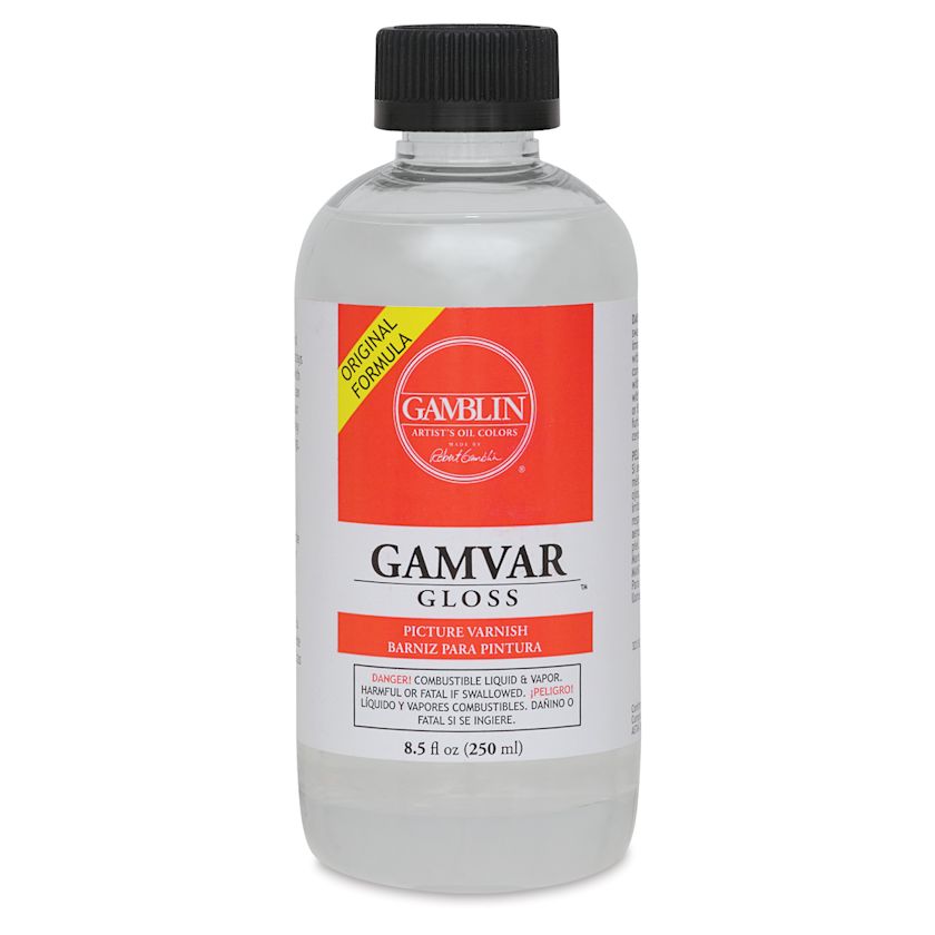 Gamblin Gamvar Gloss Varnish 8.5 oz bottle BLICK Art Materials