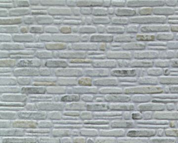 Open in modal - Plastruct Patterned Sheets, Random Coursed Stone, 1:48 Scale (finished example)