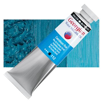 Open in modal - Georgian Water Mixable Oil - Coeruleum Hue, 37 ml tube and swatch