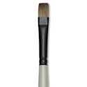 Silver Brush Black Pearl Synthetic Brush - Series 6402, Bright, Size 4, Long Handle