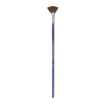 Open in modal - Blick Scholastic Red Sable Brush - Fan, Long Handle, Size 4