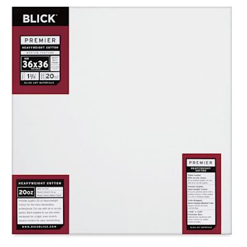 Open in modal - Blick Premier Heavyweight Stretched Cotton Canvas - 36" x 36", 1-3/8" Profile