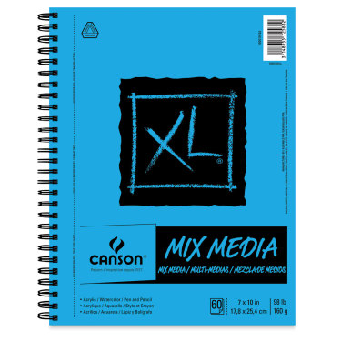 Canson XL Mix Media Pad - 10'' x 7'', Portrait, 60 Sheets