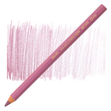 Open in modal - Caran d'Ache Colorblock Maxi Metallic Pencil - Scarlet pencil and swatch