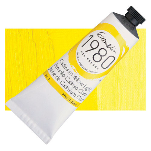 Gamblin Artist's Oil Color - Cadmium Yellow Medium, 37 ml tube