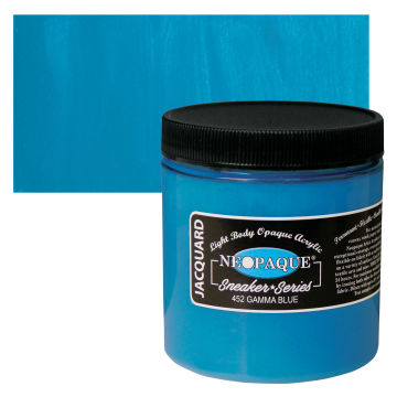 Jacquard Neopaque Acrylics - Gamma Blue, 8 oz jar