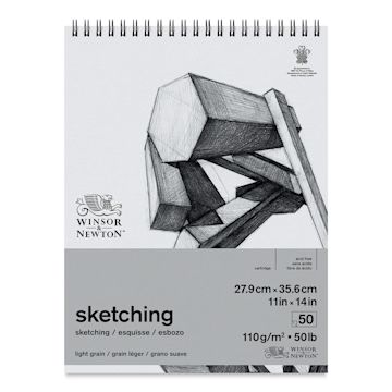 Open in modal - Winsor & Newton Wirebound Sketching Pad - 11" x 14" (front cover)