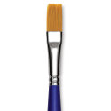 Blick Golden Taklon Brush - Flat, Long Handle, Size 12