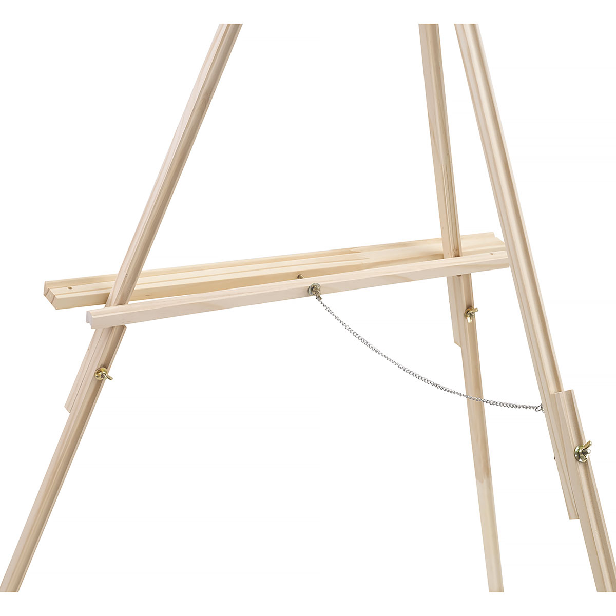 WOODEN EASEL STAND > 71 Tall Wooden Tripod Easel Display Floor