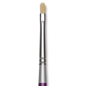 Open in modal - Silver Brush Silver Silk 88 White Goat Hair Mop - Short Handle, Mini Mop, 1/8", close-up