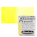 Schmincke Akademie Aquarell Watercolor Pan - Light Lemon Yellow, Half Pan