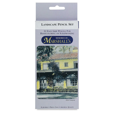 Marshall's Photo Oil Pencil Sets - Front of package of Landscape Set