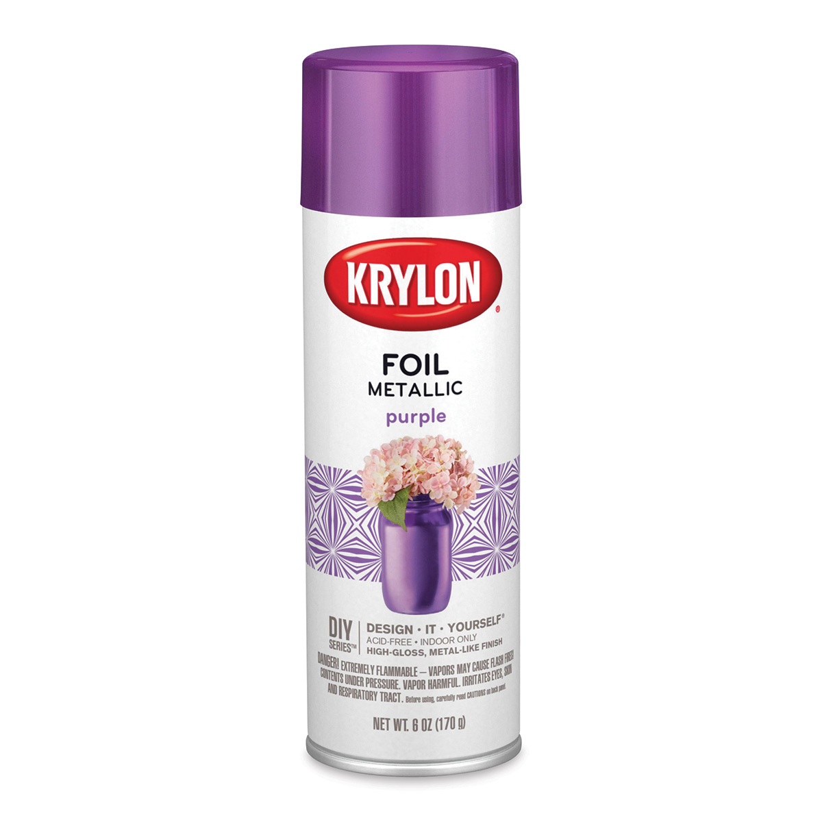 Krylon Foil Metallic Spray Paint - Purple, 6 oz