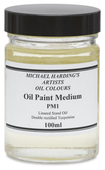 Michael Harding Oil Paint Medium - Front of 100 ml Jar
