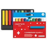Caran d'Ache Swisscolor Water-Soluble Wax Pastel Sets