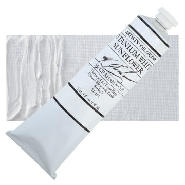 M. Graham Artists' Oil Color - Titanium White, 148 ml tube