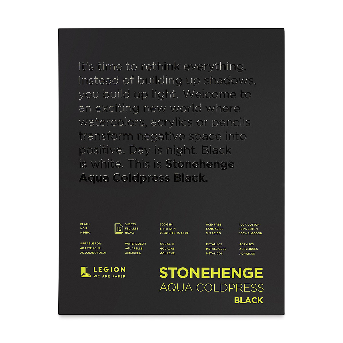 Legion Stonehenge Aqua Black Watercolor Paper Pads