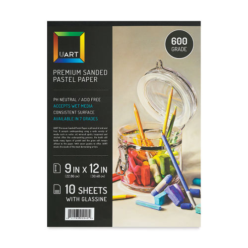  UART Premium Sanded Pastel Paper - 9x12 - 10 Sheet Pad - 600  Grade