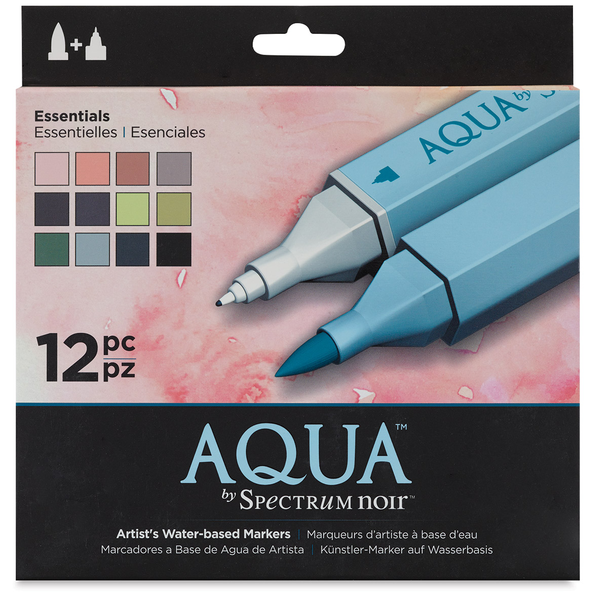 Spectrum Aqua Markers - Essential Colors, Set of 12