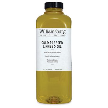 Open in modal - Williamsburg Artist Cold Pressed Linseed Oil - 32 oz bottle