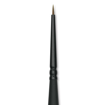 Raphaël Innovative Synthetic Kolinsky Brush - Spotter, Size 2/0, Short Handle (close-up)