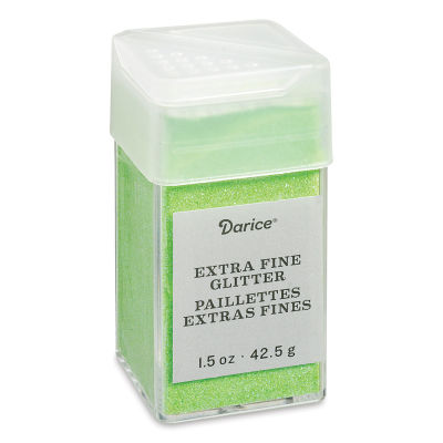 Darice Glitter - Extra Fine, Neon Green, 1.5 oz