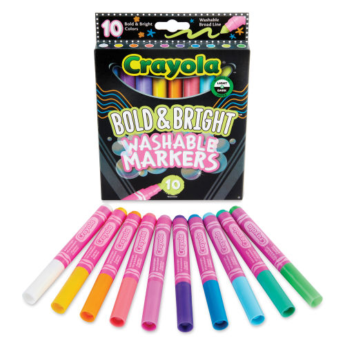 Crayola Metallic Markers, 8 Ct Shimmery Colors, Back to School