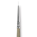 Escoda Perla Toray White Synthetic Brush - Round, Short Handle, 4/0