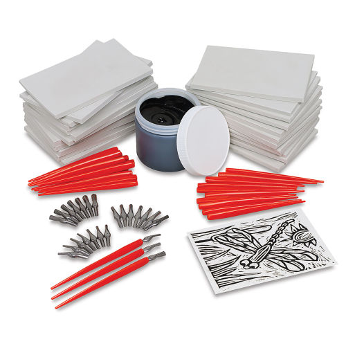 Printing Starter Tool Kit, Rubber Stamp Making Kit, Professional Art Craft Tool for Printmaking,Sculpting,Stamping DIY Stamp Carving Craft