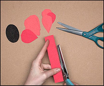 Zig zag pinking shears - Felt Paper Scissors by Lia Griffith