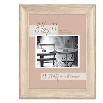 Open in modal - MCS Classic Edge Frame - 8-1/2" x 11", Natural with Easel Back